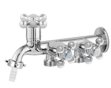 TORNEIRA MAQUINA LAVAR 1/4V 1428 3 SAIDAS C-66 